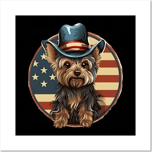 Yorkshire Terrier 4th of July Posters and Art